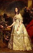 Franz Xaver Winterhalter Portrait of Victoria of Saxe Coburg and Gotha china oil painting artist